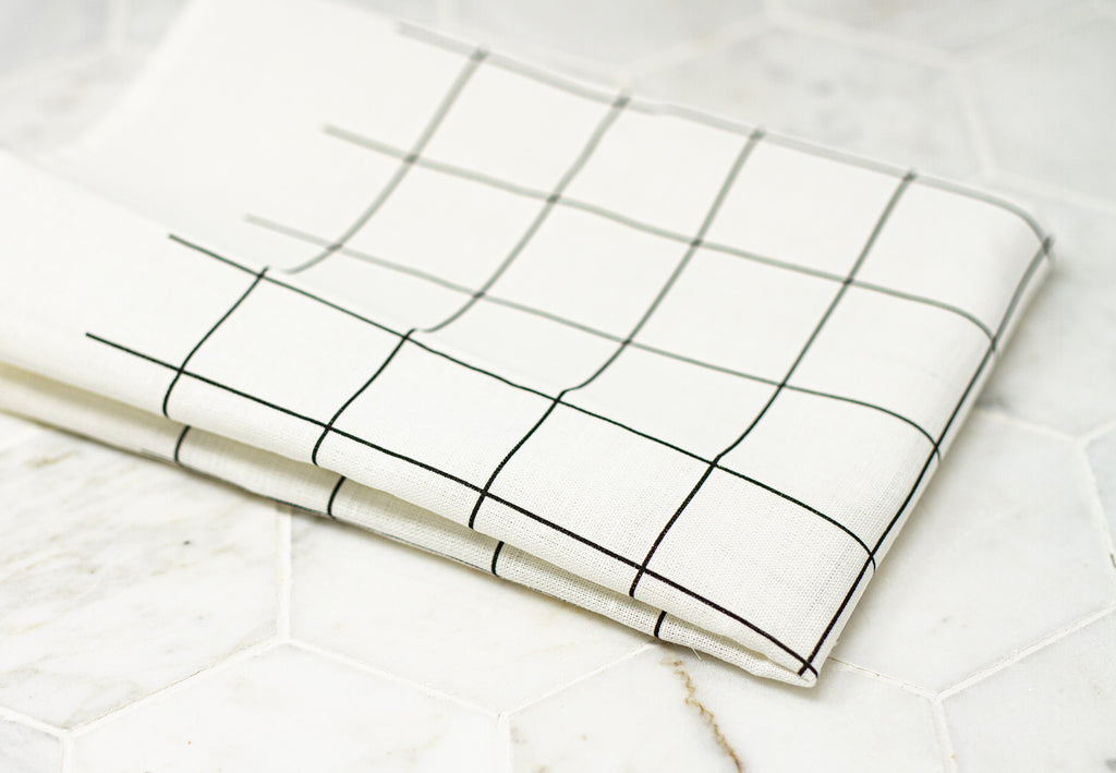 coton linen tea towel